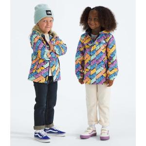 imageTHE NORTH FACE Girls Antora Rain Jacket ToddlerBright Foam Diagonal Logo Multi Print