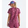 imageTHE NORTH FACE Womens Flex Short Sleeve Tee Regular All Over PrintCyber Berry Waterfall Print