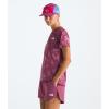 imageTHE NORTH FACE Womens Flex Short Sleeve Tee Regular All Over PrintCyber Berry Waterfall Print