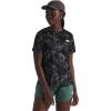 imageTHE NORTH FACE Womens Flex Short Sleeve Tee Regular All Over PrintTnf Black Waterfall Print
