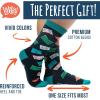 imageFunny Socks for Book Lovers Teachers Gamers Musicians and Nerds  Unisex for Men Women and TeensBooks