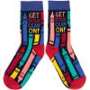 imageFunny Socks for Book Lovers Teachers Gamers Musicians and Nerds  Unisex for Men Women and TeensCray on