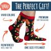 imageFunny Socks for Book Lovers Teachers Gamers Musicians and Nerds  Unisex for Men Women and TeensDnd Movies