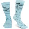 imageFunny Socks for Book Lovers Teachers Gamers Musicians and Nerds  Unisex for Men Women and TeensLibrary Checkout Card