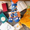 imageFunny Socks for Book Lovers Teachers Gamers Musicians and Nerds  Unisex for Men Women and TeensSorry Im Booked
