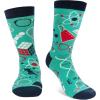 imageFunny Socks for Book Lovers Teachers Gamers Musicians and Nerds  Unisex for Men Women and TeensTalk Nerdy