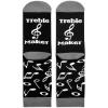 imageFunny Socks for Book Lovers Teachers Gamers Musicians and Nerds  Unisex for Men Women and TeensTreble Maker