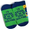 imageId Rather Be  Funny Socks For Men ampamp Women  Gifts For Golf Hunting Camping Hiking Outdoors Sports Unisex AdultPlaying Disc Golf