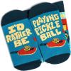 imageId Rather Be  Funny Socks For Men ampamp Women  Gifts For Golf Hunting Camping Hiking Outdoors Sports Unisex AdultPlaying Pickleball
