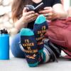 imageId Rather Be  Funny Socks For Men ampamp Women  Gifts For Golf Hunting Camping Hiking Outdoors Sports Unisex AdultTraveling