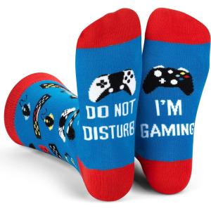 imageFunny Socks for Book Lovers Teachers Gamers Musicians and Nerds  Unisex for Men Women and TeensDnd Gaming