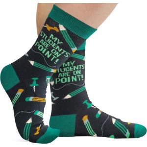 imageFunny Socks for Book Lovers Teachers Gamers Musicians and Nerds  Unisex for Men Women and TeensStudents