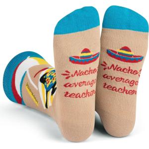 imageFunny Socks for Book Lovers Teachers Gamers Musicians and Nerds  Unisex for Men Women and TeensTeacher