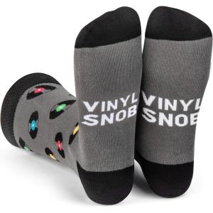imageFunny Socks for Book Lovers Teachers Gamers Musicians and Nerds  Unisex for Men Women and TeensVinyl