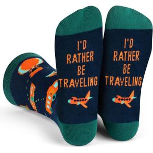 imageId Rather Be  Funny Socks For Men ampamp Women  Gifts For Golf Hunting Camping Hiking Outdoors Sports Unisex AdultTraveling