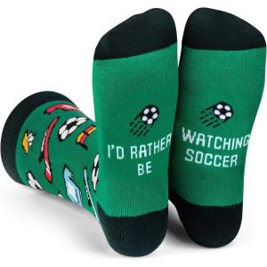 imageId Rather Be  Funny Socks For Men ampamp Women  Gifts For Golf Hunting Camping Hiking Outdoors Sports Unisex AdultWatching Soccer