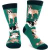 imageFunny Dog Breed Socks Dog Lover Gift For Men ampamp Women Dog Moms Dog Dads Siberian Husky Golden Retriever German ShepherdWith My Dog Green