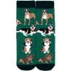 imageFunny Dog Breed Socks Dog Lover Gift For Men ampamp Women Dog Moms Dog Dads Siberian Husky Golden Retriever German ShepherdWith My Dog Green