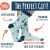 imageFunny Holiday Socks For Adults and Teens Gifts For Christmas Thanksgiving Valentines Day Halloween US Alpha One Size Regular Regular Id Rather Be Skiing
