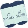 imageFunny Holiday Socks For Adults and Teens Gifts For Christmas Thanksgiving Valentines Day Halloween US Alpha One Size Regular Regular Id Rather Be Skiing