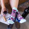 imageFunny Novelty Ankle Socks For Women  Ultra Comfy Cotton Blend Gifts For Coffee Lovers Book Lovers Plant Lovers and MoreWine Not