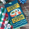imageHappy Camper Dish Towel  Gift for Campers RV Decorations Travel Trailer Decor