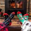 imageLavley Funny Holiday Socks For Adults and Teens Gifts For Christmas Thanksgiving Valentines Day HalloweenChristmas Lights Its Lit