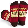imageLavley Funny Holiday Socks For Adults and Teens Gifts For Christmas Thanksgiving Valentines Day HalloweenFeast Mode on