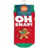 imageLavley Funny Holiday Socks For Adults and Teens Gifts For Christmas Thanksgiving Valentines Day HalloweenGingerbread Men Oh Snap