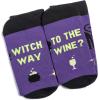 imageLavley Funny Holiday Socks For Adults and Teens Gifts For Christmas Thanksgiving Valentines Day HalloweenHalloween Witch