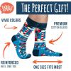 imageLavley Funny Holiday Socks For Adults and Teens Gifts For Christmas Thanksgiving Valentines Day HalloweenMerry Fishmas