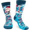 imageLavley Funny Holiday Socks For Adults and Teens Gifts For Christmas Thanksgiving Valentines Day HalloweenMerry Fishmas
