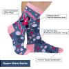 imageLavley Funny Novelty Socks for Women  Unisex One Size Fits Most  Gifts for Her Moms Grandmas and More US Alpha One Size Regular Regular Supermom