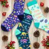 imageLavley Funny Novelty Socks for Women  Unisex One Size Fits Most  Gifts for Her Moms Grandmas and MoreDinosaur Team Herbivore