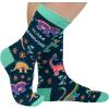 imageLavley Funny Novelty Socks for Women  Unisex One Size Fits Most  Gifts for Her Moms Grandmas and MoreDinosaur Team Herbivore