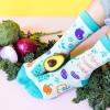 imageLavley Funny Novelty Socks for Women  Unisex One Size Fits Most  Gifts for Her Moms Grandmas and MorePlantbased Babe