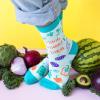 imageLavley Funny Novelty Socks for Women  Unisex One Size Fits Most  Gifts for Her Moms Grandmas and MorePlantbased Babe