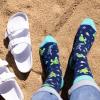 imageLavley Funny Novelty Socks for Women  Unisex One Size Fits Most  Gifts for Her Moms Grandmas and MoreSave the Turtles