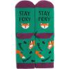 imageLavley Funny Novelty Socks for Women  Unisex One Size Fits Most  Gifts for Her Moms Grandmas and MoreStay Foxy