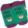 imageLavley Funny Novelty Socks for Women  Unisex One Size Fits Most  Gifts for Her Moms Grandmas and MoreStay Foxy