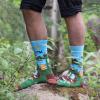 imageLavley Funny Socks for Outdoor Activities Lovers and More  Novelty Gifts for Men Women and Teens US Alpha One Size Regular Regular Happy Camper