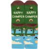 imageLavley Funny Socks for Outdoor Activities Lovers and More  Novelty Gifts for Men Women and Teens US Alpha One Size Regular Regular Happy Camper