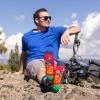 imageLavley Funny Socks for Outdoor Activities Lovers and More  Novelty Gifts for Men Women and TeensBike More Worry Less