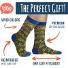 imageLavley Funny Socks for Outdoor Activities Lovers and More  Novelty Gifts for Men Women and TeensBorn to Fish
