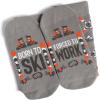 imageLavley Funny Socks for Outdoor Activities Lovers and More  Novelty Gifts for Men Women and TeensBorn to Ski