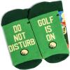 imageLavley Funny Socks for Outdoor Activities Lovers and More  Novelty Gifts for Men Women and TeensDo Not Disturb  Golf is on