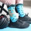 imageLavley Funny Socks for Outdoor Activities Lovers and More  Novelty Gifts for Men Women and TeensDo You Even Lift Bro Blue