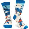 imageLavley Funny Socks for Outdoor Activities Lovers and More  Novelty Gifts for Men Women and TeensDont Worry  Ski Happy