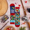 imageLavley Funny Socks for Outdoor Activities Lovers and More  Novelty Gifts for Men Women and TeensFish More  Worry Less