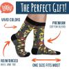 imageLavley Funny Socks for Outdoor Activities Lovers and More  Novelty Gifts for Men Women and TeensFun Guy Mushroom
